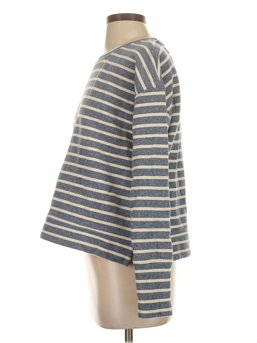 Vineyard Vines Gray & Cream Striped Sweatshirt - Picture 5 of 5